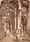 Bramante Interior of a Church painting